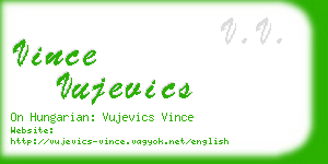 vince vujevics business card